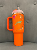 ORANGE CHEETAH TUMBLER