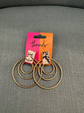WHITE SNAKE PRINT EARRING