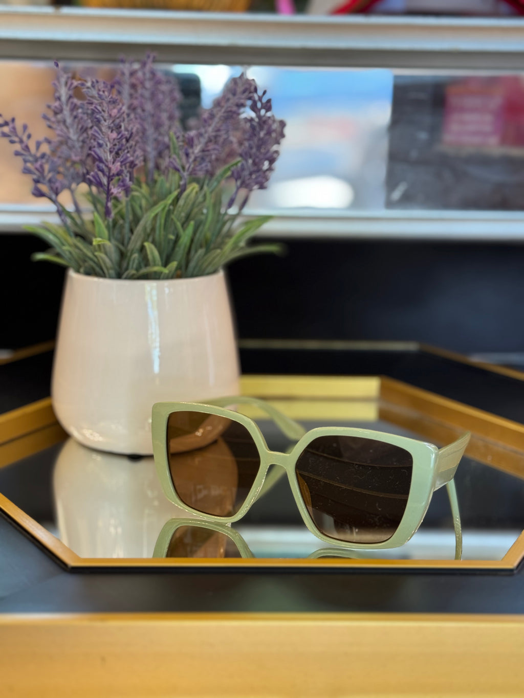 Over-Sized Cross Bridge Sunglasses