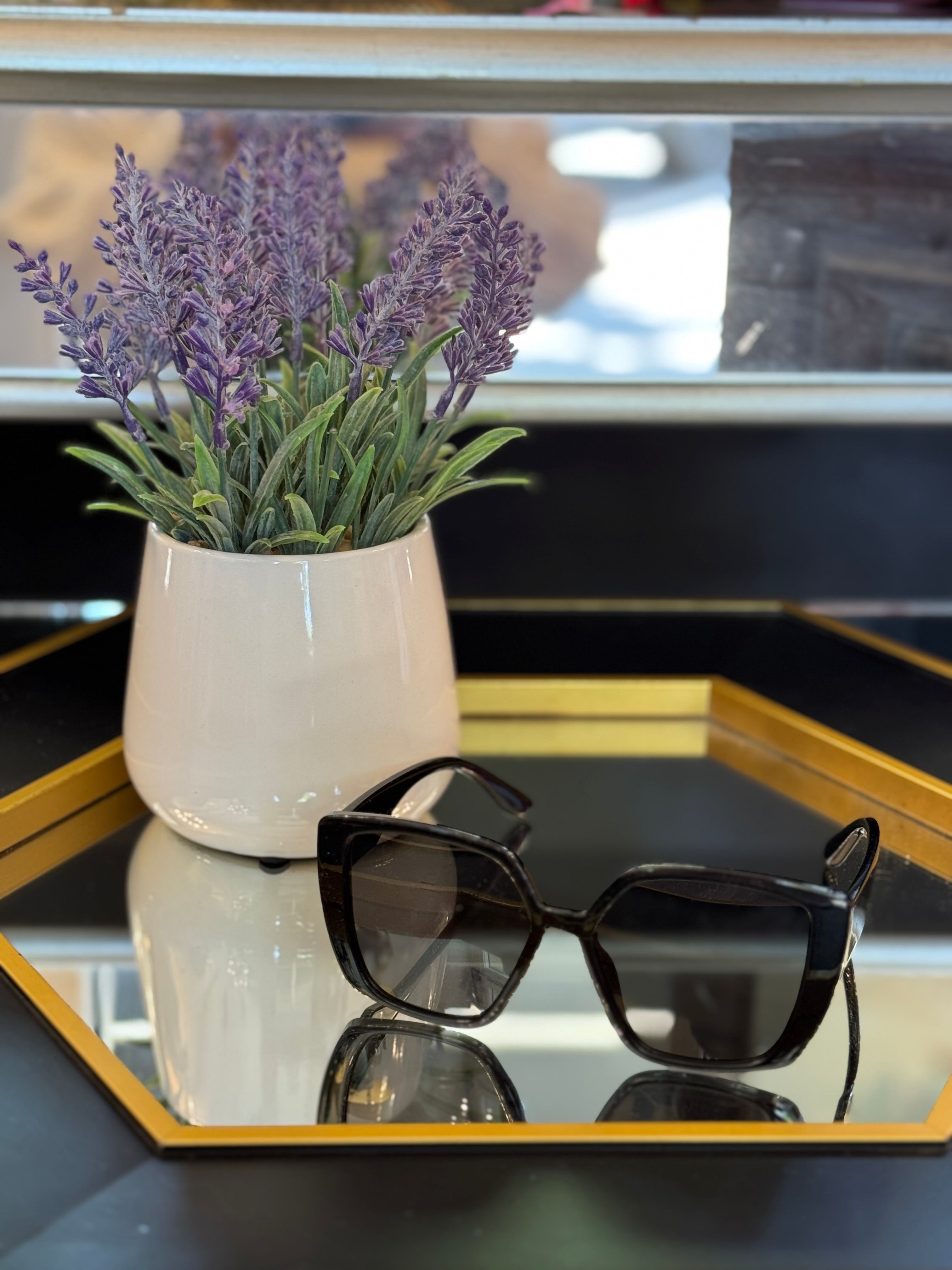 Over-Sized Cross Bridge Sunglasses