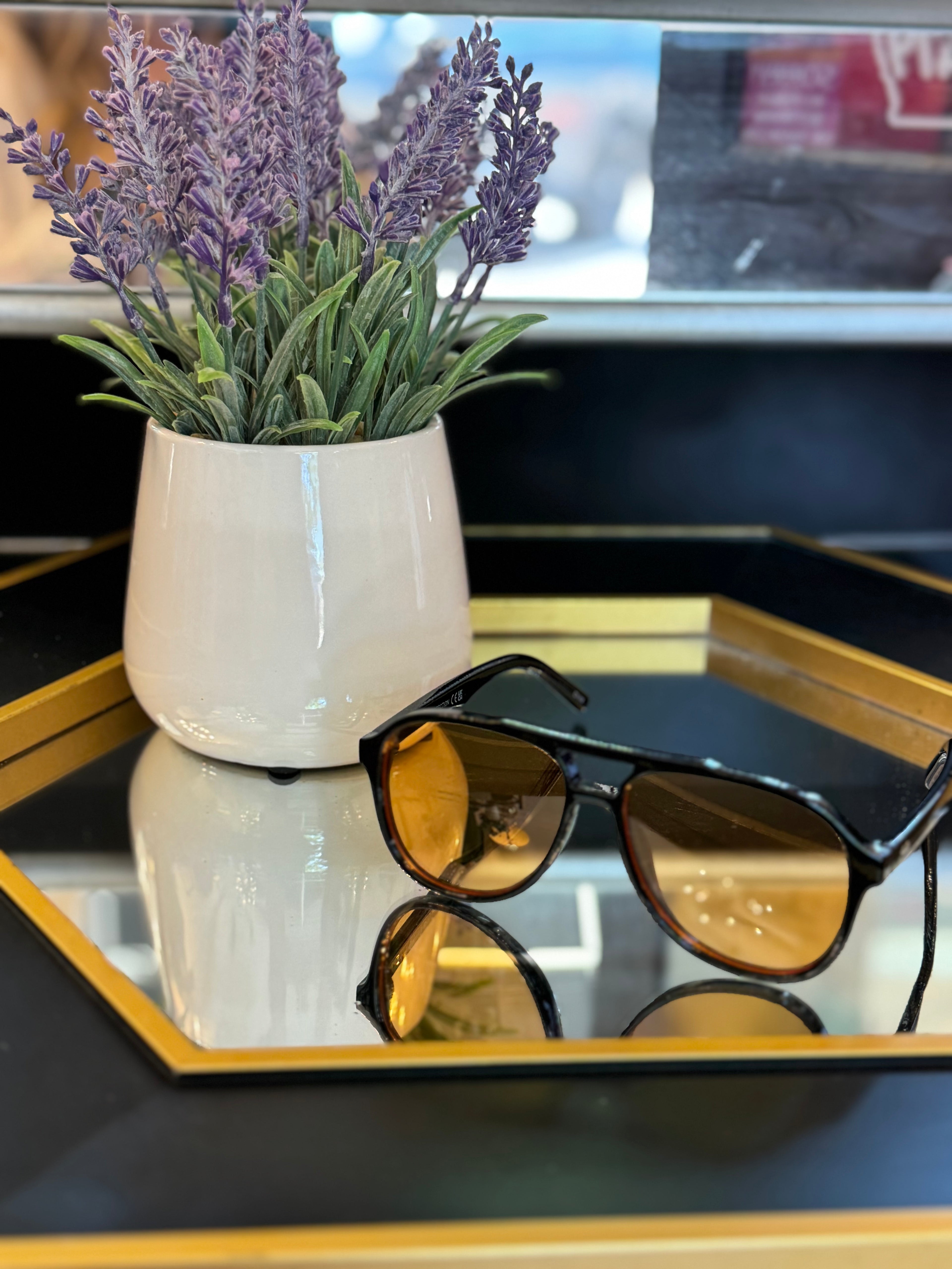 Double Bridge Detail Over-Sized Aviator Sunglasses