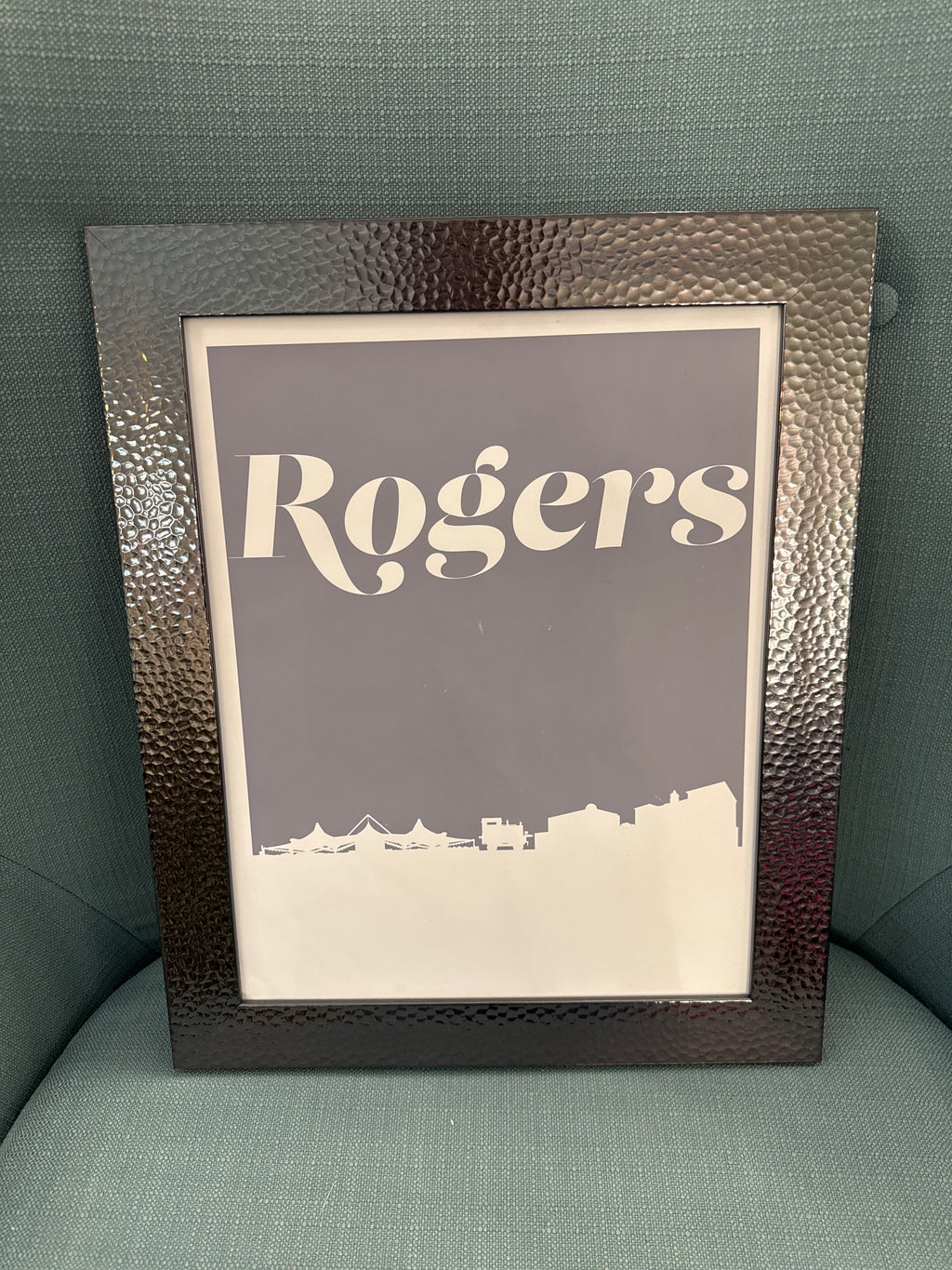 11x14 Rogers Grey Skyline Print