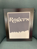 11x14 Rogers Grey Skyline Print