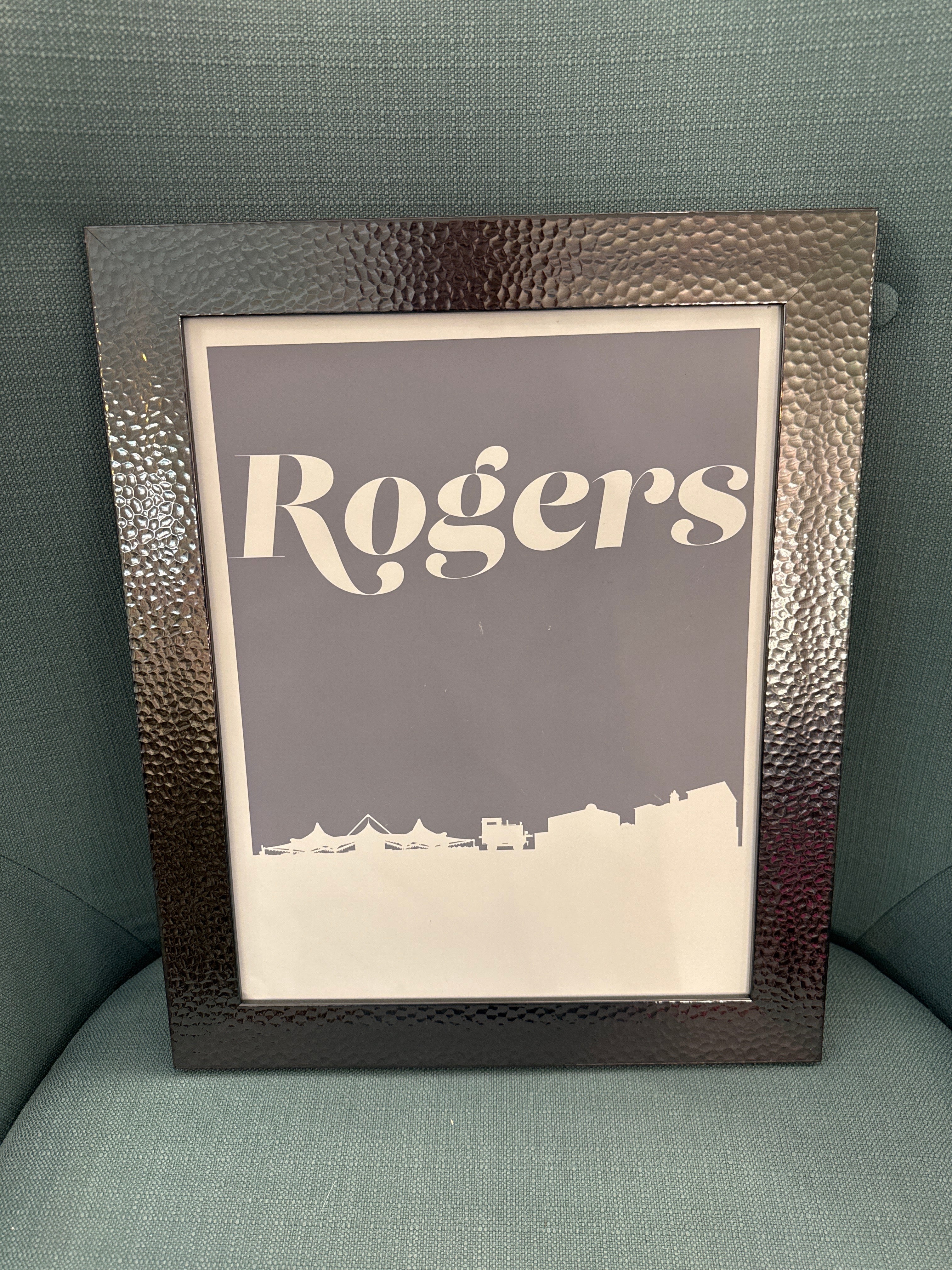 11x14 Rogers Grey Skyline Print