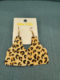 LEOPARD LEATHER EARRINGS