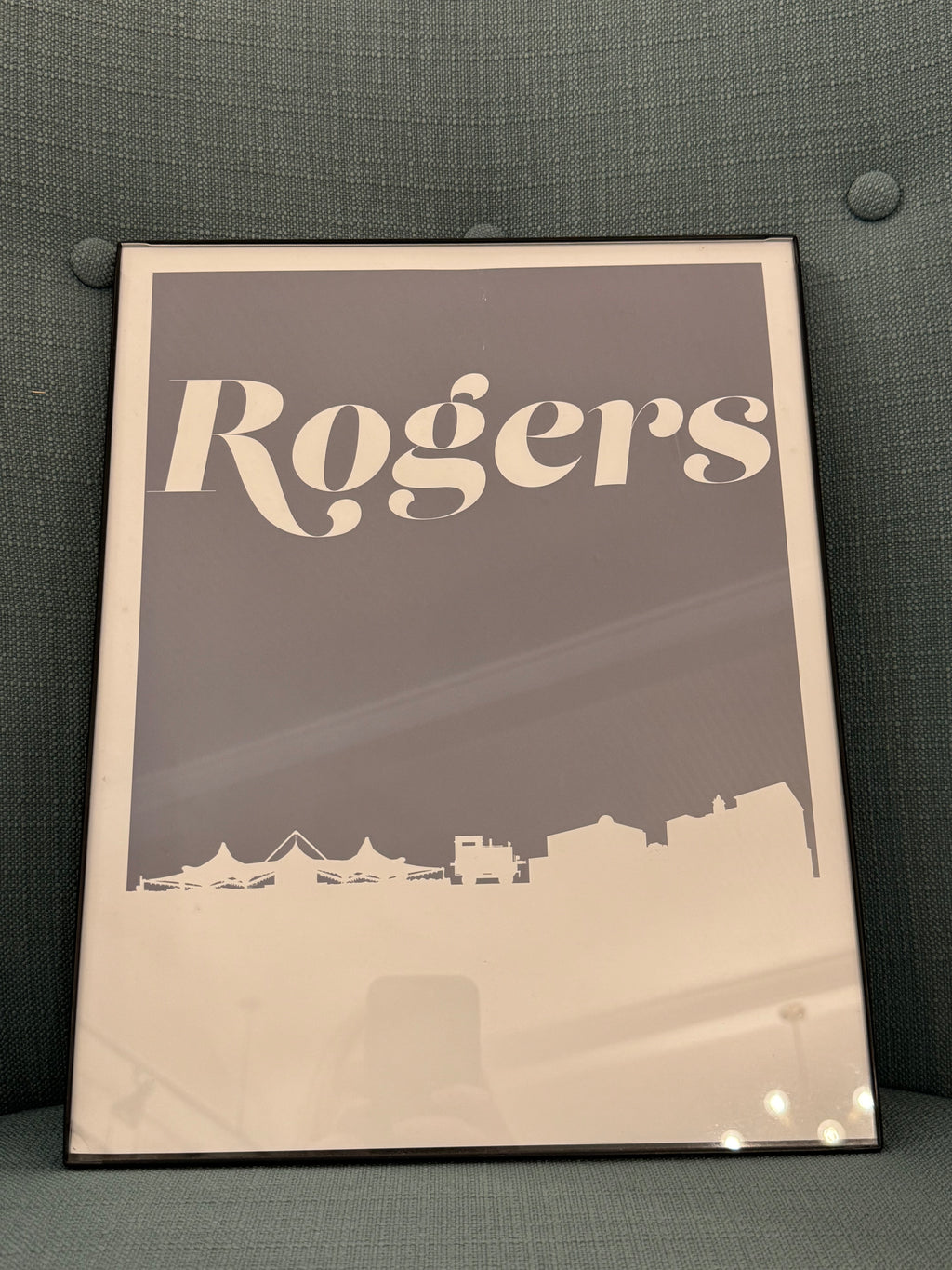 11x14 Rogers Grey Skyline Print