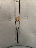 Midnight Arrow Fringe Necklace