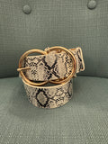 SNAKE DOUBLE CIRCLE BELT