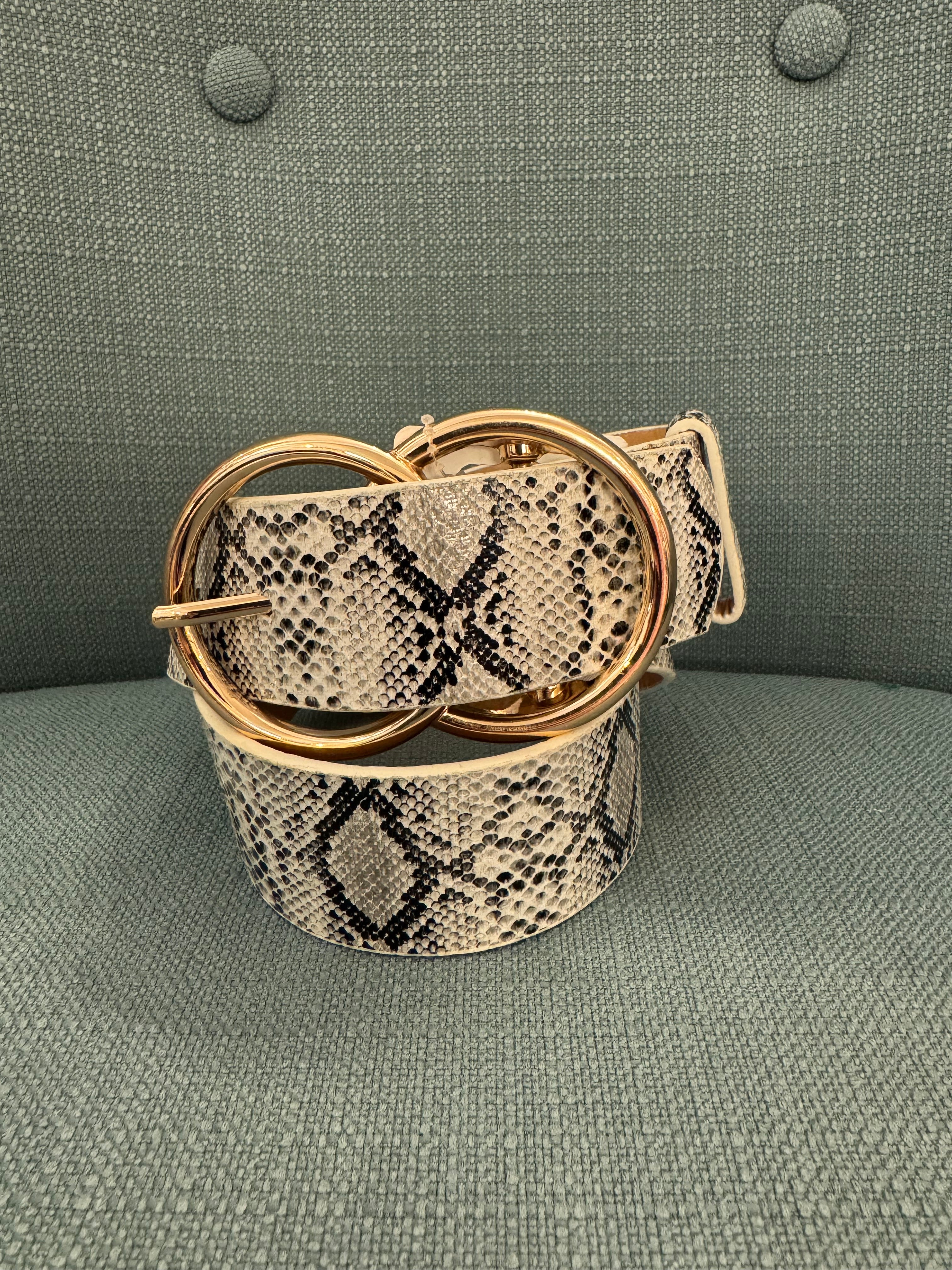 SNAKE DOUBLE CIRCLE BELT