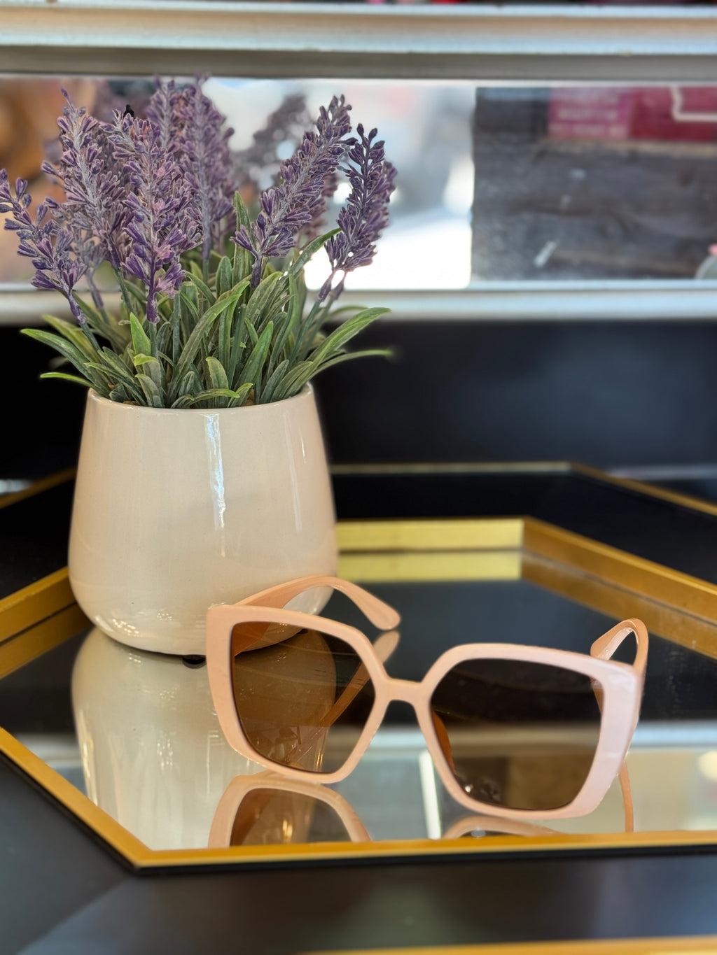 Over-Sized Cross Bridge Sunglasses