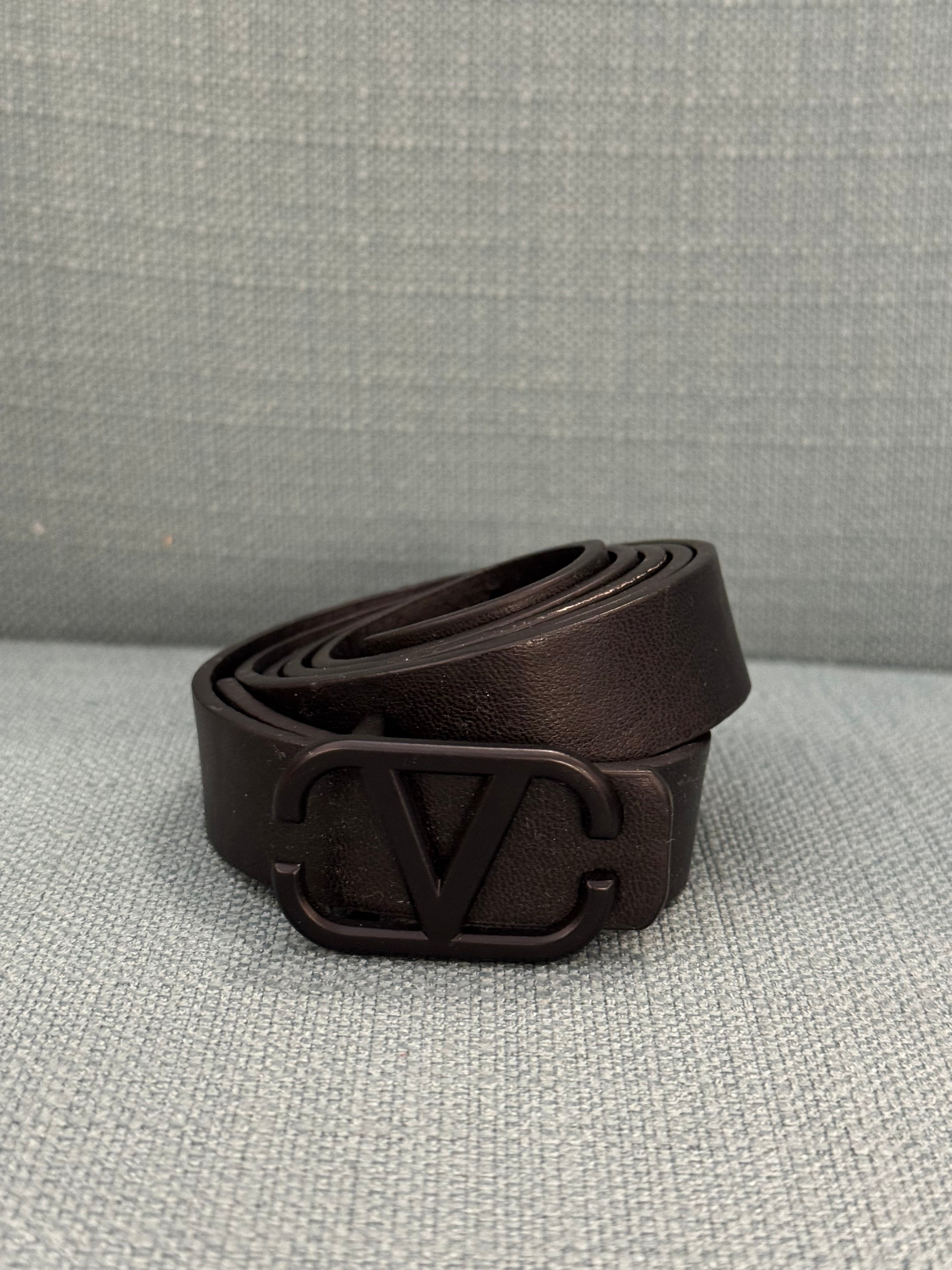 Black V-Buckle Belt
