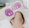 ORCHID HAPPY FACE SLIPPER