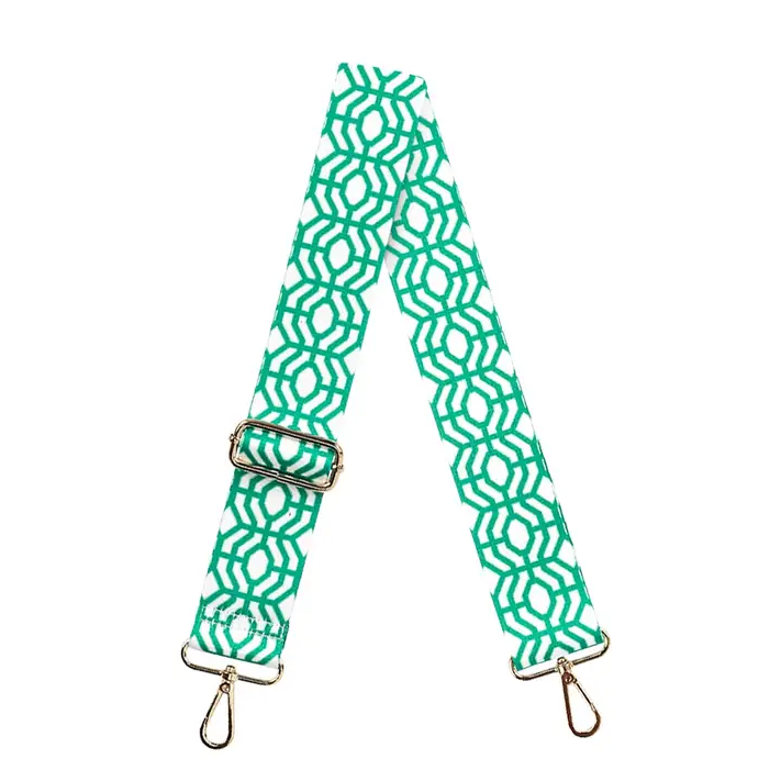 Green Geometric Crossbody Strap