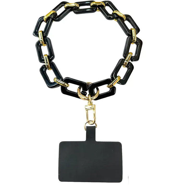 Black Phone Wristlet