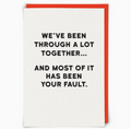 Fault Greeting Card