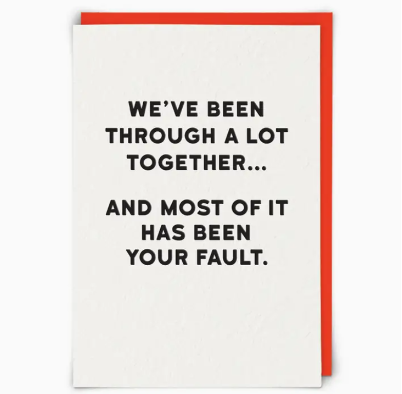 Fault Greeting Card