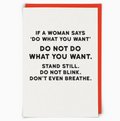 Don't Breath Greeting Card