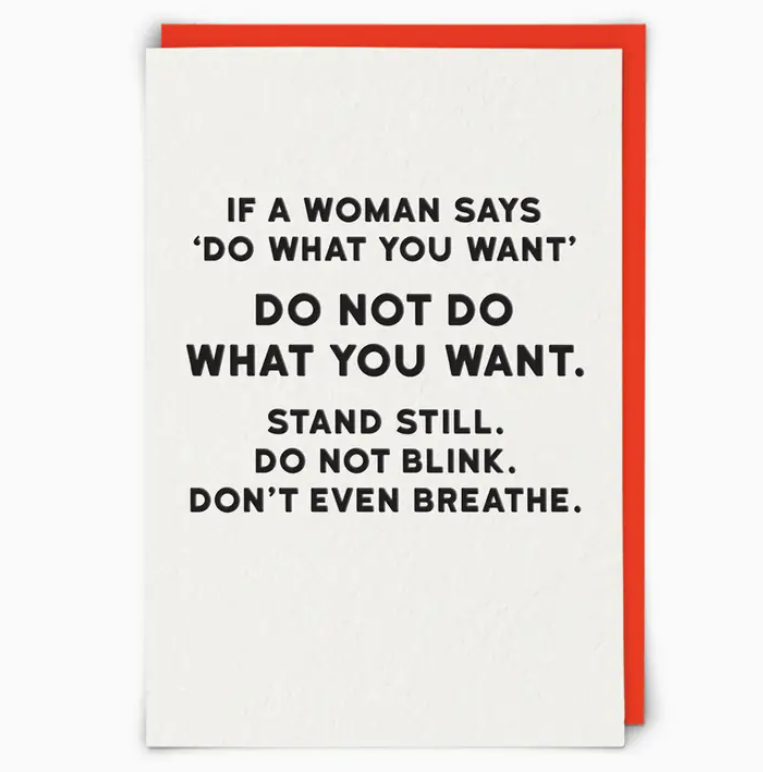 Don't Breath Greeting Card