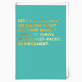 Plant Greeting Card