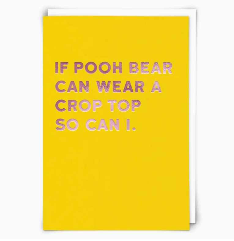 Pooh Bear Greeting Card