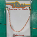 Light Pink Dainty Enamel Dipped Trucker Hat Chain