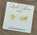 Go Hogs! Gold Earrings