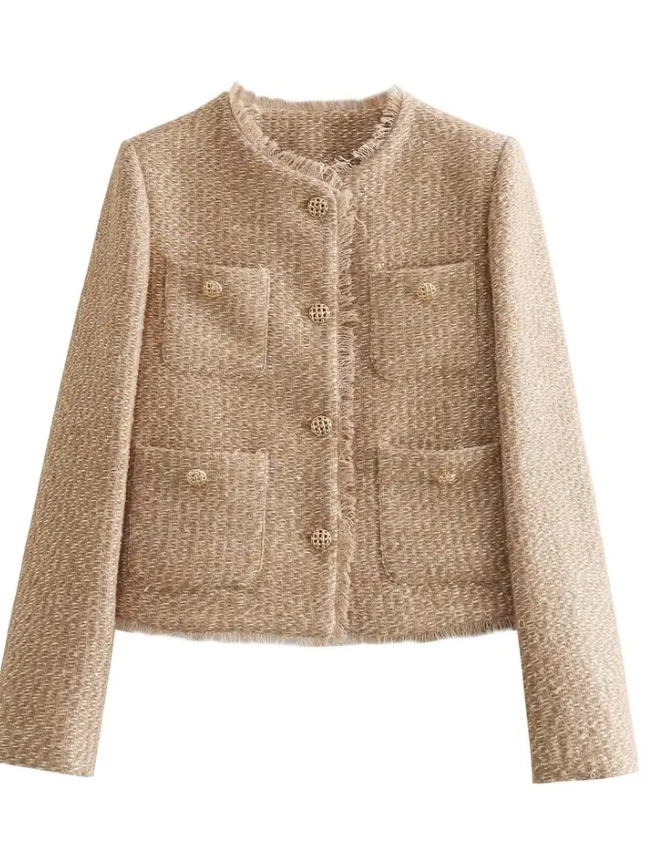 Gold Vintage size large  Cropped Jacket