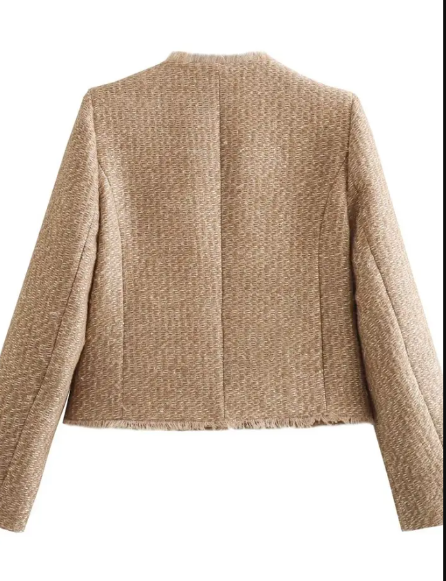 Gold Vintage size large  Cropped Jacket