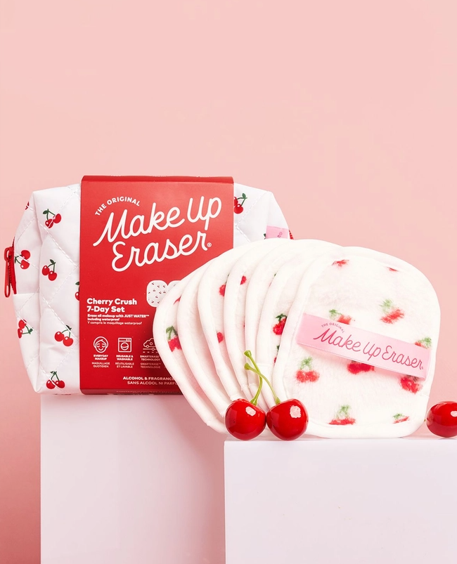 Cherry Crush 7 Day Set & Makeup Bag Gift Set