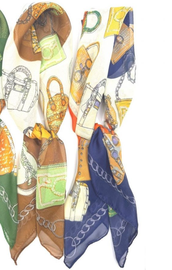 Multi Bag Print Scarf