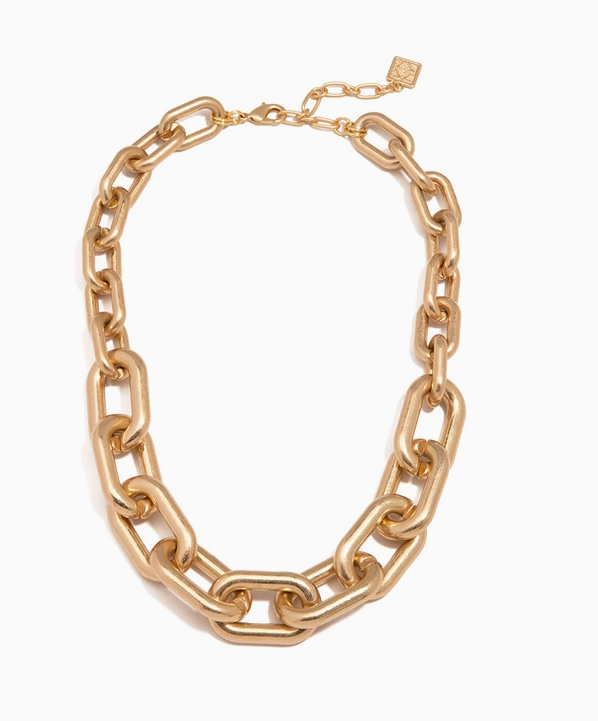Chunky Cable Link Collar Necklace