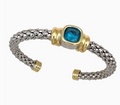 Sky Blue Cushion Bangle