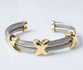 Two Tone X Cuff