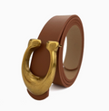 Brown Belt with C Buckle