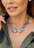 Silver Leopard Statement Necklace