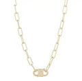 Violet Chain Link Necklace