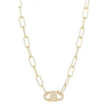 Violet Chain Link Necklace