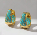Turquoise Mini Hoop Earring