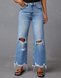High Rise Distressed Jean