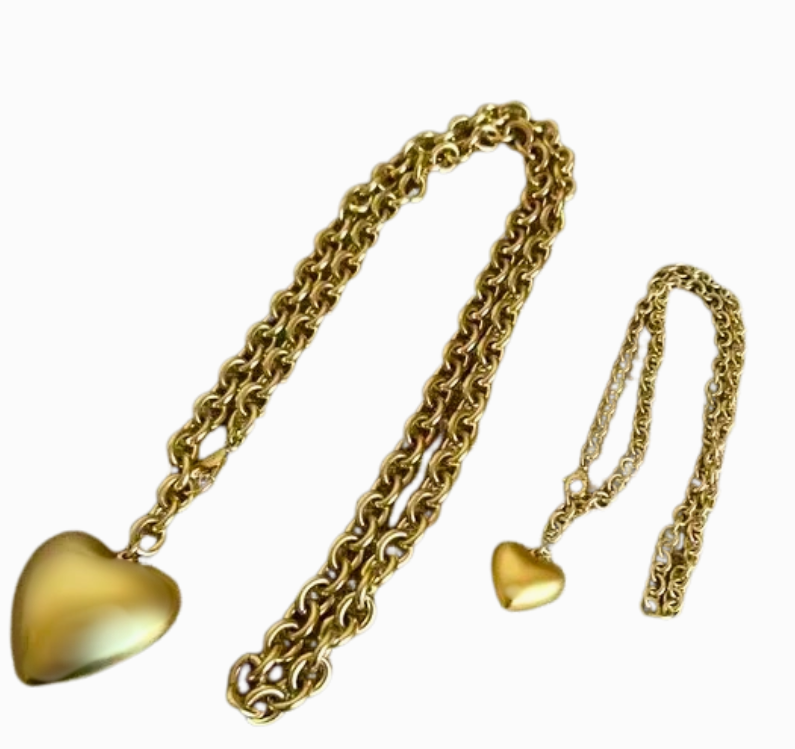 Small Heart Pendant Necklace/Belt