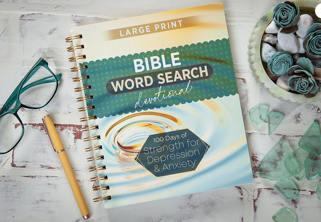 100 Days of Strength for Depression & Anxiety (Word Search Devotional)