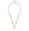 Avery Multi-Charm Collector Gold Necklace