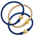 Bali Gold Bracelet of 3 in Blue & Gold