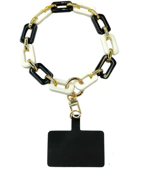 Black & White Phone Wristlet