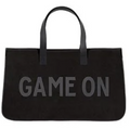 Black Canvas Tote - Game On