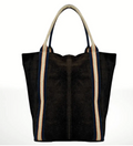 Black Melody Suede Leather Bag