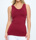 Burgundy Seamless Reversible Tank