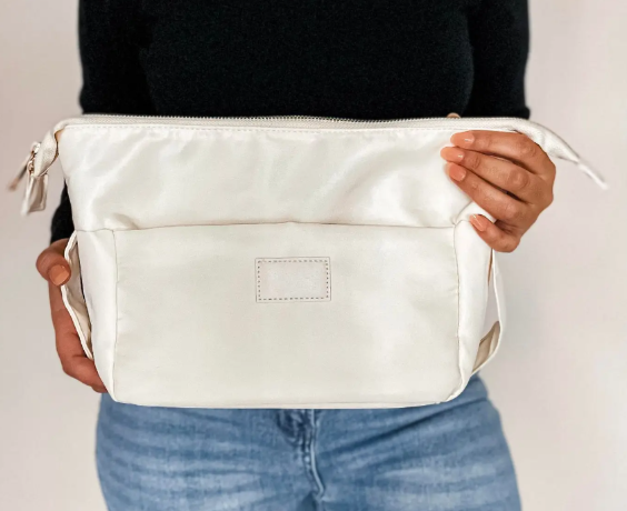 Cream Cosmetic Pouch