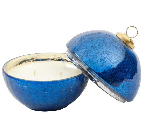 Della Robbia Royal Blue Ornament Candle