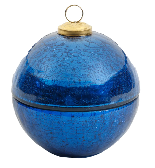 Della Robbia Royal Blue Ornament Candle